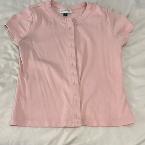 Universal Thread Blush Pink Ribbed Top